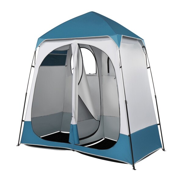 Cheap Goat Tents Waterproof Beach Tents Outdoor Camping Shelter Oxford Cloth Durable Double People Dressing Tent 229*229*122cm   